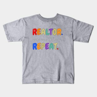 Realtor Mom Things Repeat Kids T-Shirt